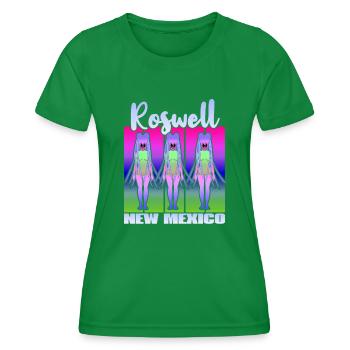 Roswell New Mexico - Women's Functional T-Shirt - kelly green - Front - AI Model Female 172 dark (172cm)