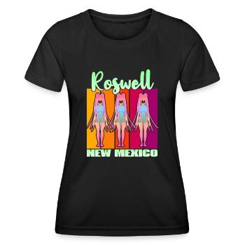Roswell New Mexico - Frauen Funktions-T-Shirt - Schwarz - Vorne - AI Model Female 172 light (172cm)