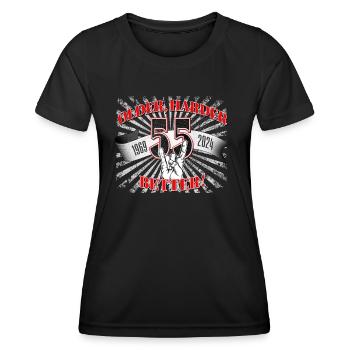 55 years of Rock ́n ́roll - Women's Functional T-Shirt - black - Front - AI Model Female 172 light (172cm)