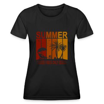 Summer Vipes Summer Summer Time Summer Holiday - Women's Functional T-Shirt - black - Front - AI Model Female 172 light (172cm)