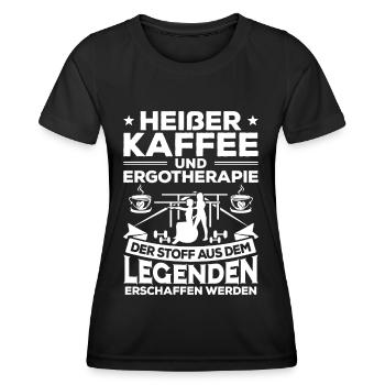 Ergotherapie Ergotherapeut Ergotherapeutin - Frauen Funktions-T-Shirt - Schwarz - Vorne - AI Model Female 172 light (172cm)