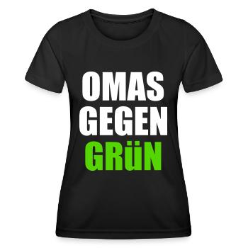 Omas gegen grün - Frauen Funktions-T-Shirt - Schwarz - Vorne - AI Model Female 172 light (172cm)