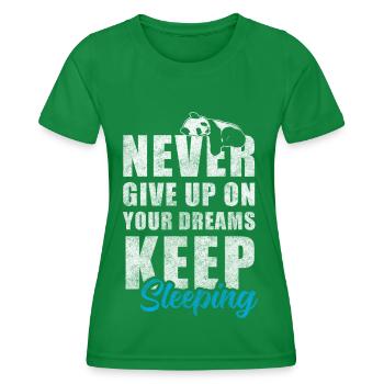 Bambou Panda Géant Peluche Mignon - T-shirt sport Femme - vert - Devant - AI Model Female 172 dark (172cm)