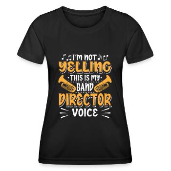 Directeur de la fanfare - T-shirt sport Femme - noir - Devant - AI Model Female 172 light (172cm)