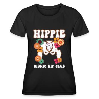 Rétablissement Nouvelle hanche hanche chirurgie chirurgie cadeau - T-shirt sport Femme - noir - Devant - AI Model Female 172 light (172cm)