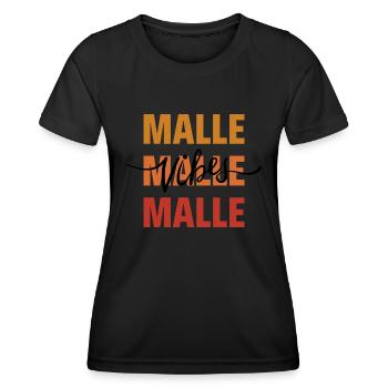 Malle Vibes - Frauen Funktions-T-Shirt - Schwarz - Vorne - AI Model Female 172 light (172cm)
