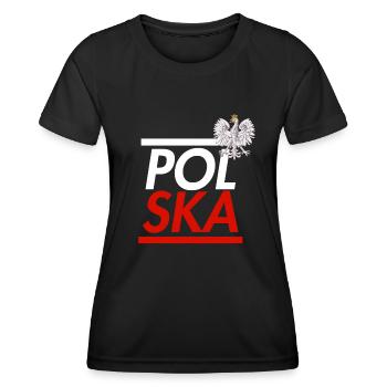 Polska Design - T-shirt sport Femme - noir - Devant - AI Model Female 172 light (172cm)