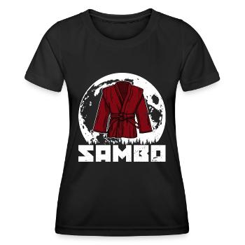 Artistes martiaux Sambo lutte art martial russe - T-shirt sport Femme - noir - Devant - AI Model Female 172 light (172cm)