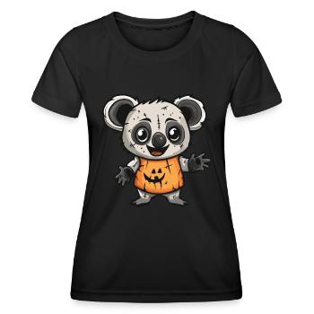 Koala Halloween Zombie - Frauen Funktions-T-Shirt - Schwarz - Vorne - AI Model Female 172 light (172cm)