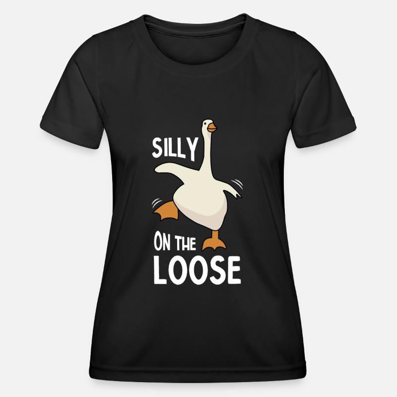 Silly goose - Women's Functional T-Shirt - black
