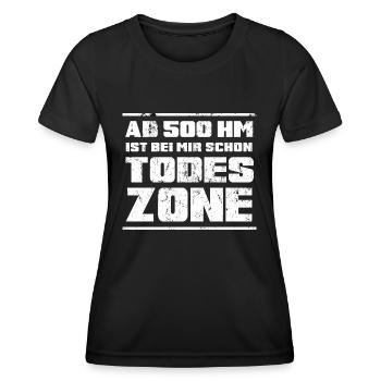 Wandern Wanderanfänger servus alpin Bergwandern - Frauen Funktions-T-Shirt - Schwarz - Vorne - AI Model Female 172 light (172cm)