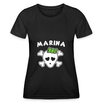 Pirate Marina Design for Girls and Women - Women's Functional T-Shirt - black - Front - AI Model Female 172 light (172cm)