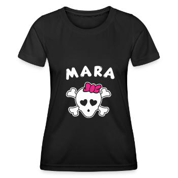 Piratin Mara Design für Mädchen und Frauen - Frauen Funktions-T-Shirt - Schwarz - Vorne - AI Model Female 172 light (172cm)