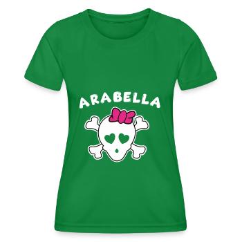 Pirate Arabella Design pour les filles et les femmes - T-shirt sport Femme - vert - Devant - AI Model Female 172 dark (172cm)