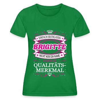 Caractéristique de qualité Brigitte tout simplement de première classe - T-shirt sport Femme - vert - Devant - AI Model Female 172 dark (172cm)
