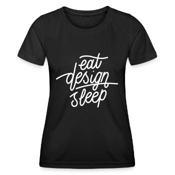 Design - Women's Functional T-Shirt - black - Front - AI Model Female 172 light (172cm)