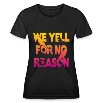 We Yell For No Reason - Budgie - Women's Functional T-Shirt - black - Front - AI Model Female 172 light (172cm)