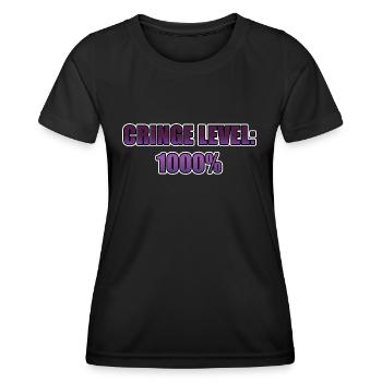 Cringe Level 1000% - Women's Functional T-Shirt - black - Front - AI Model Female 172 light (172cm)