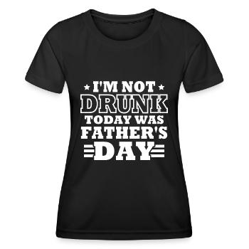 Papa Humor Geschenk zum Vatertag - Frauen Funktions-T-Shirt - Schwarz - Vorne - AI Model Female 172 light (172cm)