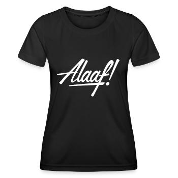 Alaaf! Design weiß - Frauen Funktions-T-Shirt - Schwarz - Vorne - AI Model Female 172 light (172cm)