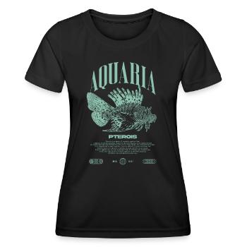 Rotfeuerfisch Marine Fish Keeper Moderne Streetwear - Frauen Funktions-T-Shirt - Schwarz - Vorne - AI Model Female 172 light (172cm)