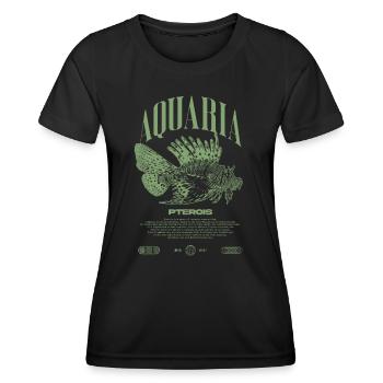 Rotfeuerfisch Marine Fish Keeper Moderne Streetwear - Frauen Funktions-T-Shirt - Schwarz - Vorne - AI Model Female 172 light (172cm)