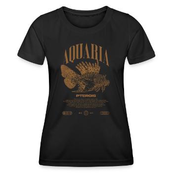 Rotfeuerfisch Marine Fish Keeper Moderne Streetwear - Frauen Funktions-T-Shirt - Schwarz - Vorne - AI Model Female 172 light (172cm)