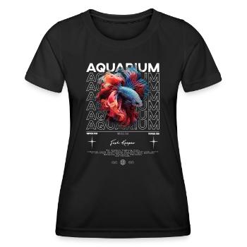 Betta Fish Keeper Streetwear moderne - T-shirt sport Femme - noir - Devant - AI Model Female 172 light (172cm)