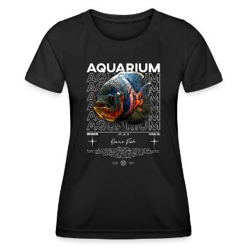 Oscar Fish Monster Fish Keeper Streetwear - Women's Functional T-Shirt - black - Front - AI Model Female 172 light (172cm)
