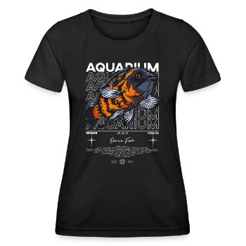 Oscar Fish Monster Fish Keeper Streetwear - Women's Functional T-Shirt - black - Front - AI Model Female 172 light (172cm)