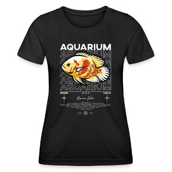 Oscar Fish Monster Fish Keeper Streetwear - Women's Functional T-Shirt - black - Front - AI Model Female 172 light (172cm)