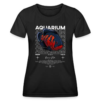 Oscar Fish Monster Fish Keeper Streetwear - Women's Functional T-Shirt - black - Front - AI Model Female 172 light (172cm)