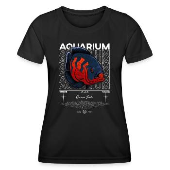 Oscar Fish Monster Fish Keeper Streetwear - Women's Functional T-Shirt - black - Front - AI Model Female 172 light (172cm)