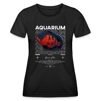 Oscar Fish Monster Fish Keeper Streetwear - Women's Functional T-Shirt - black - Front - AI Model Female 172 light (172cm)