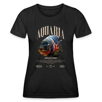 Oscar Fish Water Change Monster Fish - Women's Functional T-Shirt - black - Front - AI Model Female 172 light (172cm)