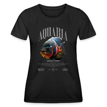 Oscar Fish Water Change Monster Fish - Women's Functional T-Shirt - black - Front - AI Model Female 172 light (172cm)