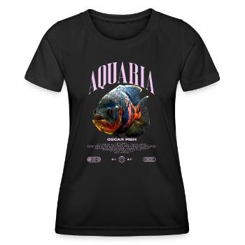 Oscar Fish Water Change Monster Fish - Women's Functional T-Shirt - black - Front - AI Model Female 172 light (172cm)