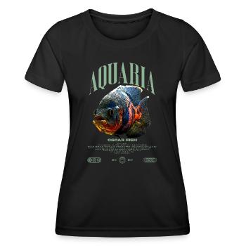 Oscar Fish Water Change Monster Fish - Women's Functional T-Shirt - black - Front - AI Model Female 172 light (172cm)