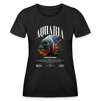 Oscar Fish Water Change Monster Fish - Women's Functional T-Shirt - black - Front - AI Model Female 172 light (172cm)