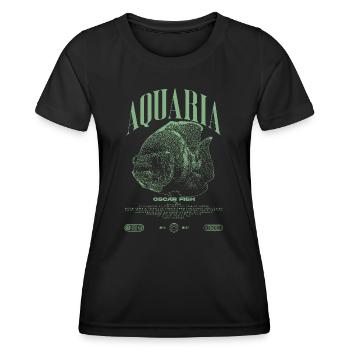Oscar Fish Water Change Monster Fish - Women's Functional T-Shirt - black - Front - AI Model Female 172 light (172cm)