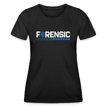 Infirmière médico-légale Criminalistique médico-légale - T-shirt sport Femme - noir - Devant - AI Model Female 172 light (172cm)