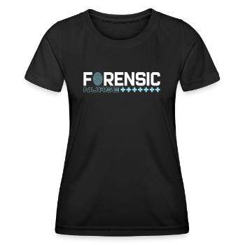 Infirmière médico-légale Criminalistique médico-légale - T-shirt sport Femme - noir - Devant - AI Model Female 172 light (172cm)