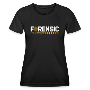 Infirmière médico-légale Criminalistique médico-légale - T-shirt sport Femme - noir - Devant - AI Model Female 172 light (172cm)