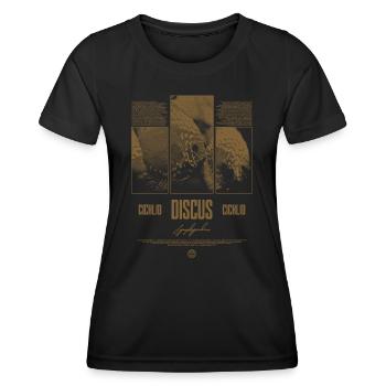 Diskusfisch Buntbarsch Aquarium Fischhalter - Frauen Funktions-T-Shirt - Schwarz - Vorne - AI Model Female 172 light (172cm)
