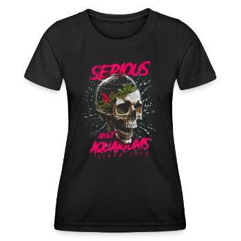 Ernst über Aquarien Fischhalter Geburtstag 1972 - Frauen Funktions-T-Shirt - Schwarz - Vorne - AI Model Female 172 light (172cm)