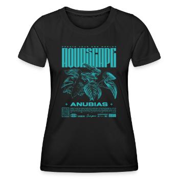 Aquascaping Anubias Aquatic Plant Fish Keeper - Women's Functional T-Shirt - black - Front - AI Model Female 172 light (172cm)
