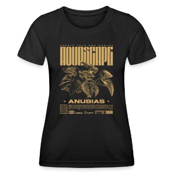 Aquascaping Anubias Aquatic Plant Fish Keeper - Women's Functional T-Shirt - black - Front - AI Model Female 172 light (172cm)