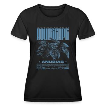 Aquascaping Anubias Aquatic Plant Fish Keeper - Women's Functional T-Shirt - black - Front - AI Model Female 172 light (172cm)