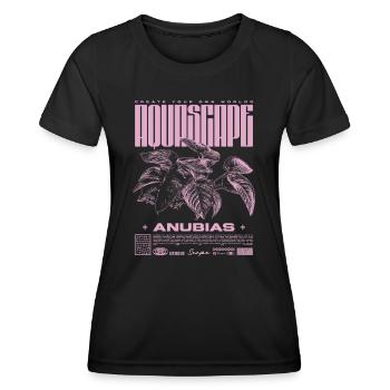 Aquascaping Anubias Aquatic Plant Fish Keeper - Women's Functional T-Shirt - black - Front - AI Model Female 172 light (172cm)