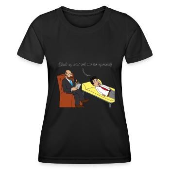 Thérapie - T-shirt sport Femme - noir - Devant - AI Model Female 172 light (172cm)